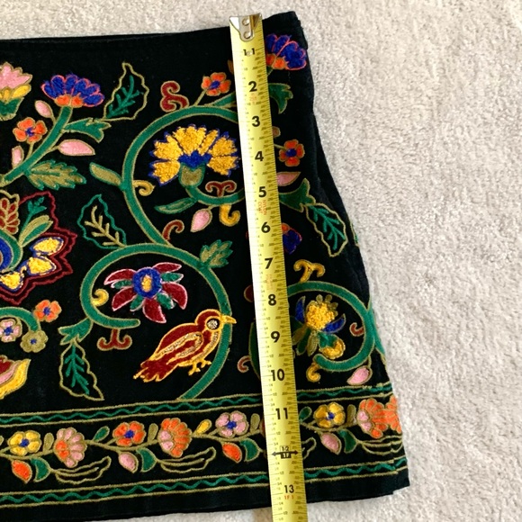 *🔥HP🔥* ZARA embroidered skirt, M - Picture 6 of 14